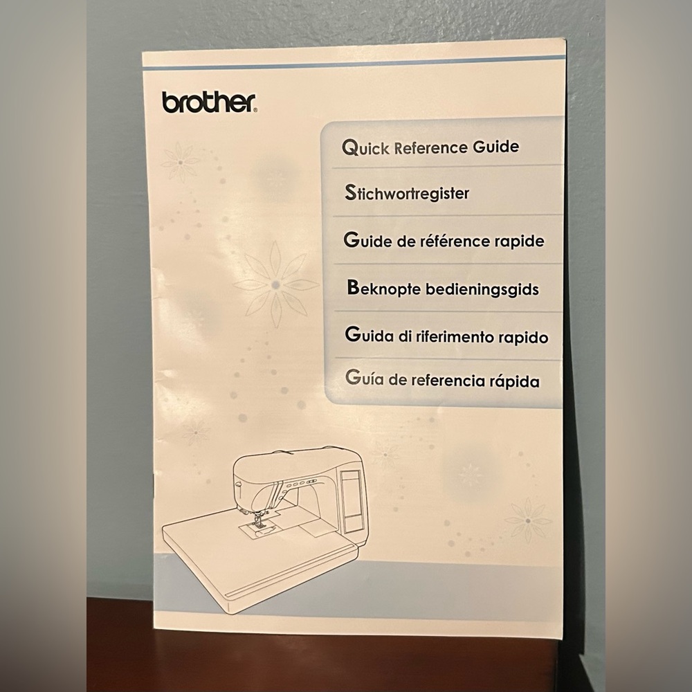 Brother Sewing Machine 882-U64 Quick Reference Guide Pivoting Stitch Bobbin